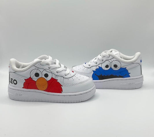 Pick Your Style Custom Kids Air Force 1 Sneakers | Baby Elmo
