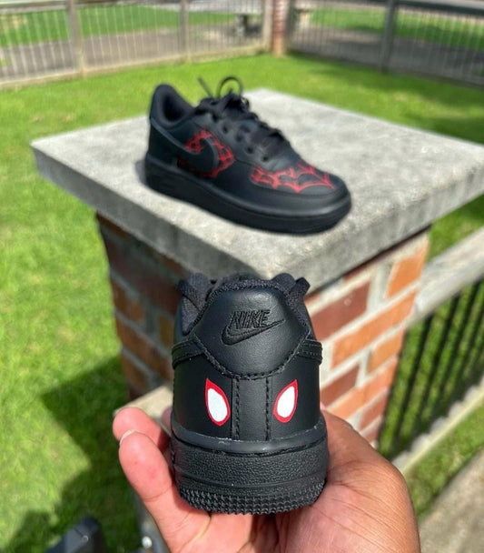 Custom Kids Air Force 1 Sneakers | Spider Man