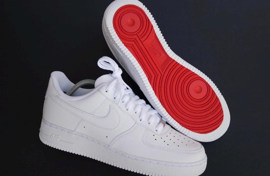Air Force 1 Sneakers | Custom Red Bottom AF1