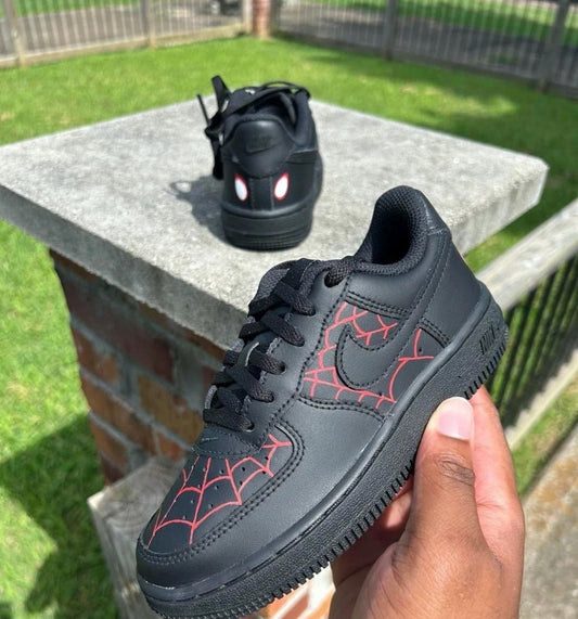 Custom Kids Air Force 1 Sneakers | Spider Man
